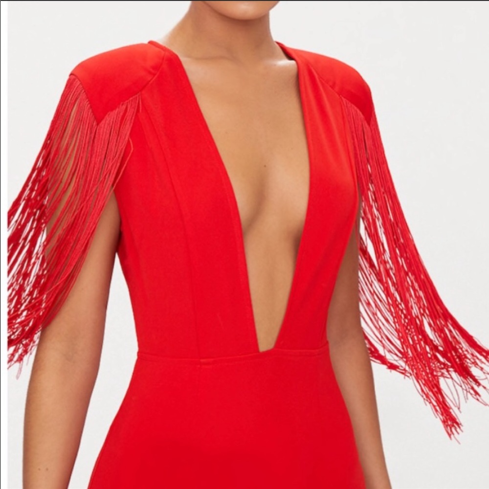 COPY - RED FRINGE DRESS